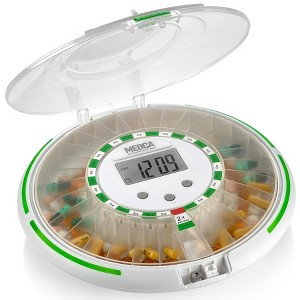 MEDca Automatic Pill Dispenser w/ 28-Day Electronic Medication Organizer: Lockable Key Container LCD Display - 1 of 4