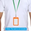 Unique Bargains Width Flat Neck Lanyards with Swivel Hook Clip for Name Tag Badges 5 Pcs - 4 of 4