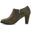 Journee Collection Womens Sanzi Comfort Insole Inside Zip Block Heel Booties - 2 of 4