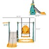 BABYYER Toddler Slide and Swing Set, Outdoor Indoor Playset Exercise Toy with Climber, Ultra-Safety and Basketball Hood for Kids Age 1.5-3 - 4 of 4