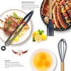 BRINJOY Silicone Cooking Utensil Set - Heat Resistant 446¡ãF Non-Stick Kitchen Tools with Wood Handles & Holder, BPA-Free (Navy Blue) - 4 of 4