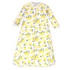 Hudson Baby Infant Girls Cotton Long-Sleeve Wearable Sleeping Bag, Sack, Blanket, Strawberry Lemon - 2 of 3