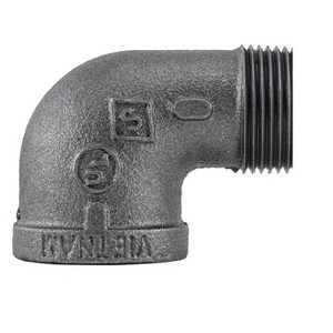 Pipe Decor 1 in. Black 90 Degree Street Elbow - 1 of 4