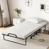 Tangkula Folding Bed with Mattress 75" x 39" Twin Size Rollaway Adult Bed with Memory Foam Mattress &Pillow - 2 of 4