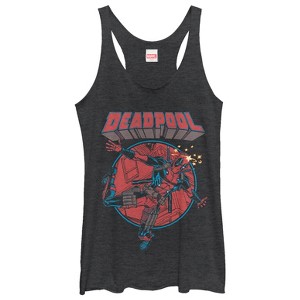 Women's Marvel Deadpool Concussion Racerback Tank Top - 1 of 3