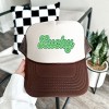 Simply Sage Market Green Lucky Cursive Foam Trucker Hat - 3 of 3