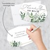 Big Dot of Happiness Boho Botanical - Shaped Thank You Cards - Greenery Party Thank You Note Cards with Envelopes - Set of 12 - 2 of 4
