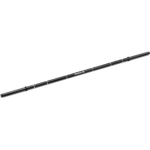 Reebok 0.98 Inch Diameter Alloy Exercise Bar For Weight Training, Core Strengthening, Building & Toning Muscle, And Lifting, Black : Target