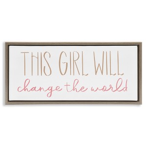 Stupell Industries Girl Power Motivational Phrase, 31" x 14" - 1 of 4