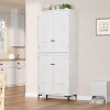 Tall Storage Cabinet, Kitchen Pantry 5 Tier Cabinet with Adjustable Shelves for Kitchen, Dining Room - 3 of 4