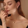 Layered Heart Necklace: 18K Gold Plated Dainty Pendant with Arrow & Bar - Handmade Boho Jewelry for Her - 3 of 4