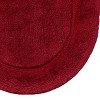 Non-Slip Machine Washable Solid Cotton 2 Piece Bathroom Rug Set by Blue Nile Mills - 3 of 4
