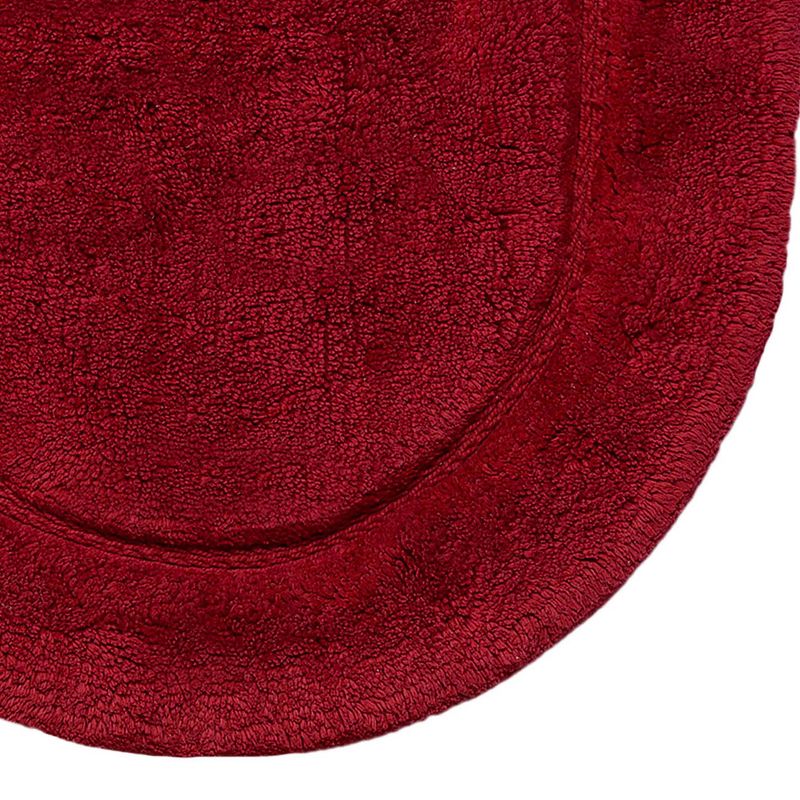 Non-Slip Machine Washable Solid Cotton 2 Piece Bathroom Rug Set by Blue Nile Mills, 3 of 8