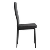 Okak Modern Style Dining Chairs Set of 4, Comfortable PU Leather Upholstery Kitchen Side Chairs with Silver Chrome Plated for Dining Table - 2 of 4