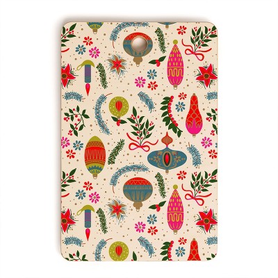 Emanuela Carratoni Christmas Vintage Decorations Cutting Board Rectangle -Deny Designs