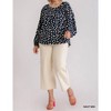 Women's Animal Print Round Neck Long Sleeve Top - umgee - 3 of 4