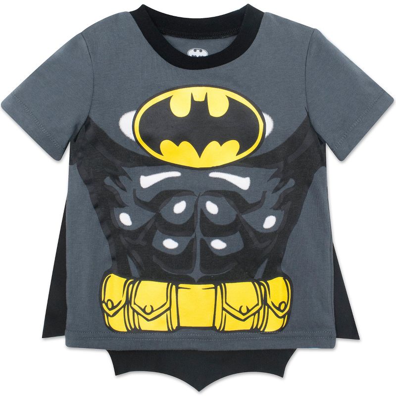 DC Comics Justice League Batman Toddler Boys Caped Graphic T-Shirt & Cape Set , 1 of 4