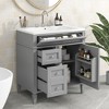 NicBex 30" Bathroom Storage Cabinet with Sink, Bathroom Vanity, 2 Drawers and 1 Spacious Cabinet Door for Bathroom - 3 of 4