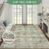5x7 Washable Vintage Rug for Living Room, Ultra-Thin Non-Slip Retro Medallion Carpet for Bedroom Dining Room Home Office, Farmhouse Beige - 4 of 4