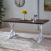 VYNXARIA Farmhouse dining table,imbuing your living space with a warm - 3 of 4