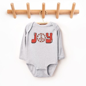 The Juniper Shop Joy Peace Sign Long Sleeve Bodysuit - 1 of 4