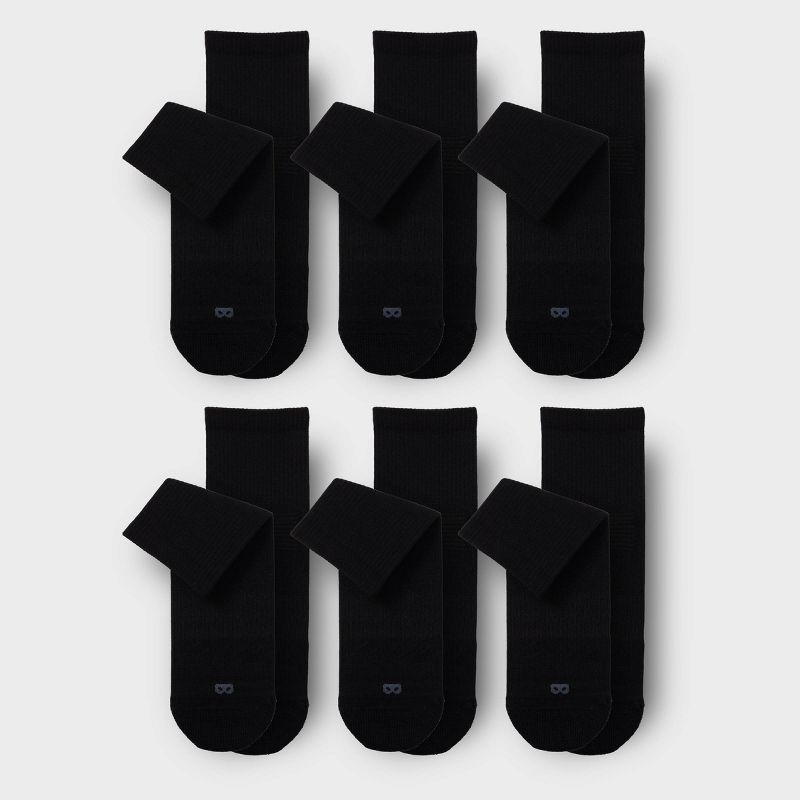 Pair of Thieves Men's 6pk SuperiAir Cushion Ankle Socks - Black 6-12
