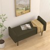 Tramull Teddy Velvet Storage Ottoman Stool, Multifunctional Seat with Hidden Space for Living Room, Bedroom & Apartment - 3 of 4