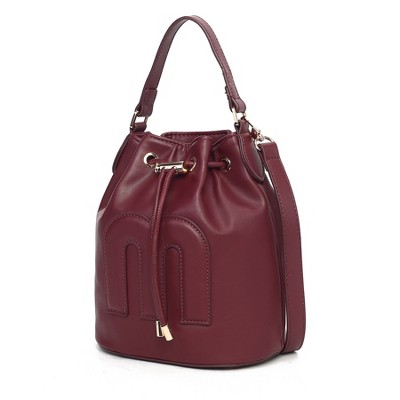 MKF Collection Soraya Buckle Shoulder Bag Faux Leather Handbag by Mia K