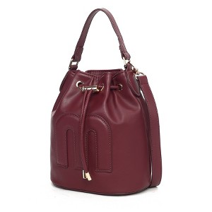 MKF Collection Soraya Buckle Shoulder Bag Faux Leather Handbag by Mia K - 1 of 4