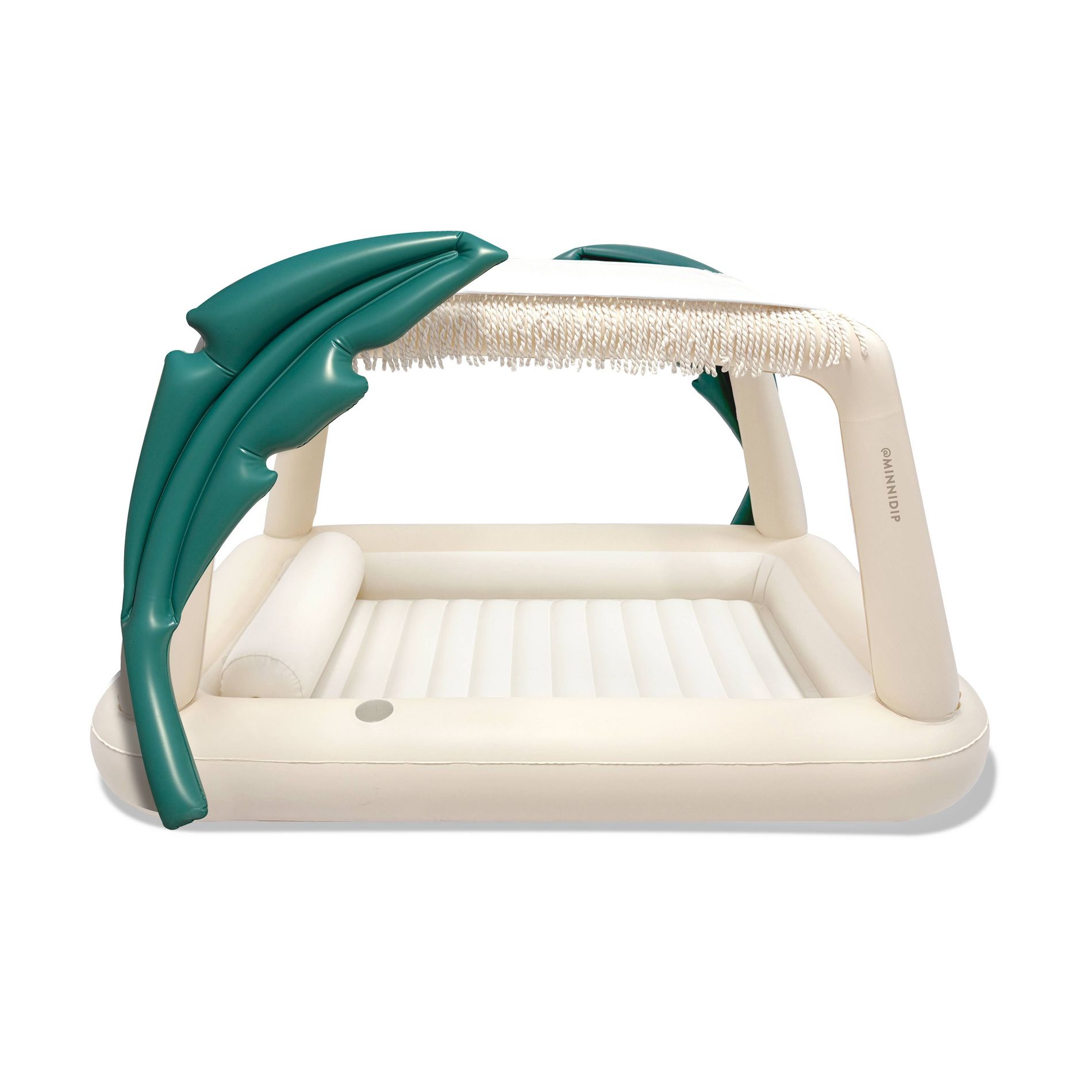 MINNIDIP 13' x 13' x 9' Exclusive Resort 26 Collection Cabana Tanning Pool and Float- Oasis Palms