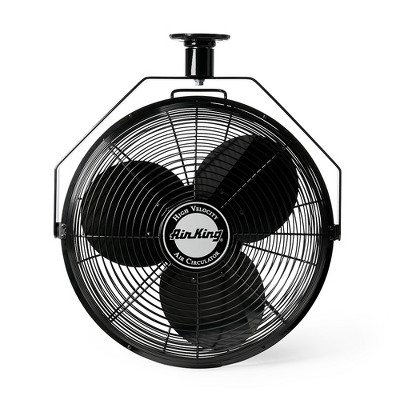 Air King 18-Inch Black Industrial Ceiling Mount Fan