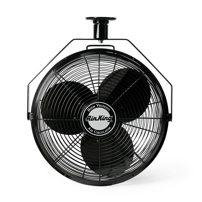 Air King 18" 1/16 HP Motor 3 Speed Non-Oscillating Enclosed Ceiling Mount Fan, 2 of 5