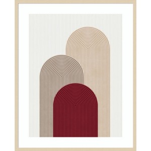 Amanti Art Circle composition 4 by Vitor Costa Wood Framed Wall Art Print - 1 of 4