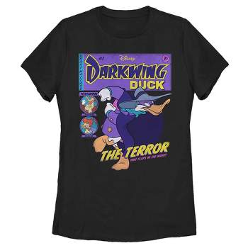 Women's Darkwing Duck The Terror That Flaps In The Night Comic Cover T-Shirt