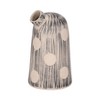 Ceramic Vase with Polka Dot & Striped Design - Modern Decorative Flower Holder - Rustic Home Decor for Living Room, Bedroom, or Office - 11" Blue - 4 of 4