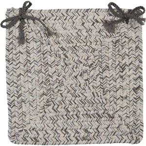 Colonial Mills CC19 Corsica Chair Pad, 15 by 15-Inch, Silver Shimmer, 4-Pack - 1 of 1
