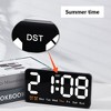 WhizMax 8" Led Digital Wall Clock with with Temperature Date, Green Light - 4 of 4