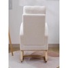 35.43"Modern Accent Rocking Chair Rocking Chair with Solid Wood Legs - 3 of 4