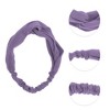 Unique Bargains Women's Simple Solid Elastic Cross Headwrap 1 Pc - 3 of 4
