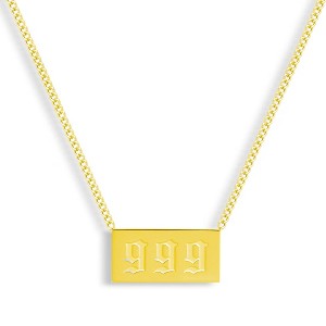 EVRY JEWELS WATERPROOF Gold or Silver Plated Stainless Steel Divine Signs Necklace - 1 of 2