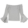 bar III Womens Bell Sleeves Off the Shoulder Blouse - 2 of 2