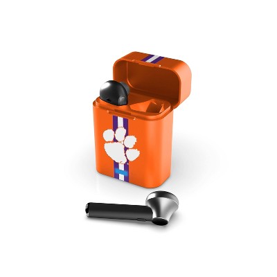 NCAA Clemson Tigers True Wireless Bluetooth Stem Earbuds