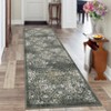 2x6 Washable Runner Rug for Hallway Vintage Distressed Rugs Non Slip Stain-Resistant Retro Boho Runner Soft Non-Shedding Throw Carpet for Entryway - 3 of 4