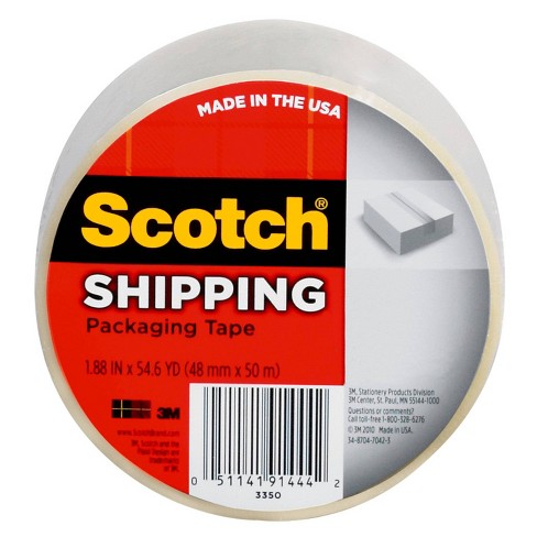 Scotch Heavy Duty Shipping Packaging Tape 1.88 Inches x 54.6 Yards 6-Rolls