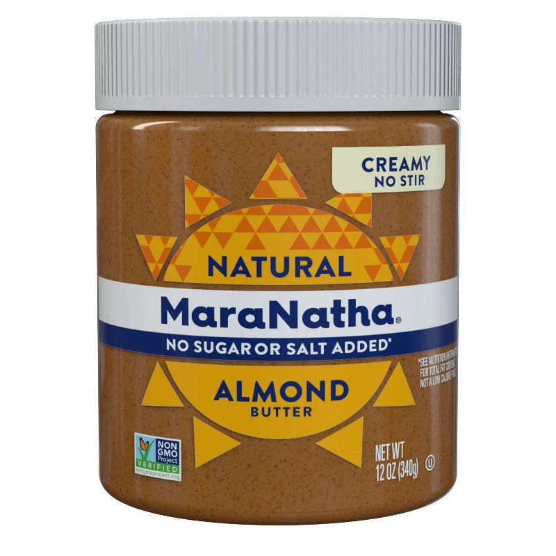 Maranatha No Added Sugar or Salt No Stir Almond Butter - 12oz, 1 of 4