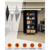 Garvee 72 inch Metal Garage Cabinet with Pegboard, Tall Storage Cabinets W/Doors & Adjustable Shelves, Black - 3 of 4