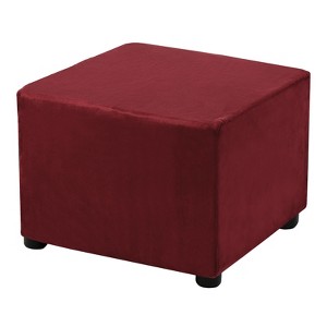Unique Bargains Elastic Living Room Bedroom Square Foot Stool Cover - 1 of 4