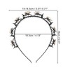 Unique Bargains Women's Fashion Floral Faux Pearl Headband 4.13" ID Rose Gold Tone 1 Pc - 3 of 4