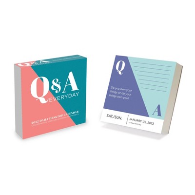 2022 Desktop Daily Calendar Q&A Every Day - The Time Factory