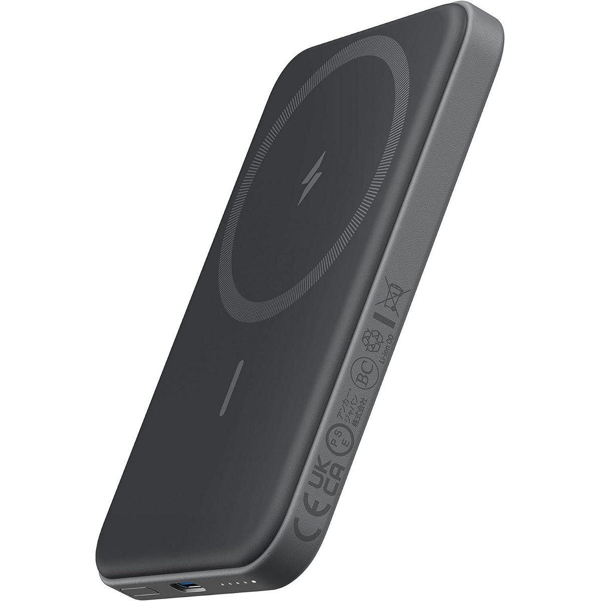Refurbished Anker 621 MagGo Power Bank, 5,000mAh Magnetic Portable Charger, Battery Pack with USB-C Cable, for iPhone 16/15/14/13/12